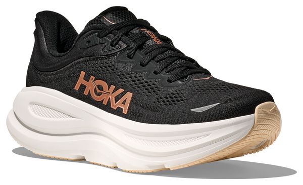 Hoka Bondi 9 Schwarz/Gold Damen Laufschuhe