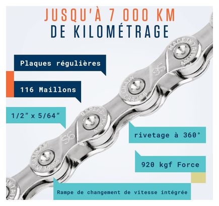 Chaîne IRD-790 Elite 9 Vitesses – 116 Maillons, Route/VTT, Neuve