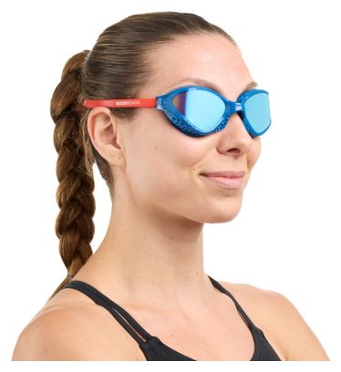 BuddySwim OzeanX Occhiali da nuoto Blu-Rosso/Blu a specchio