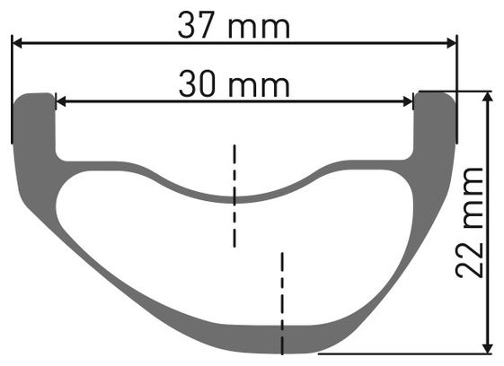 Cerchio in carbonio DT Swiss EXC330 622 mm (29" / 700C)