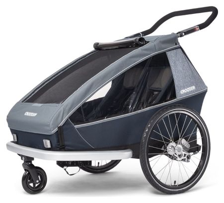 Croozer Vaaya 2 Remolque para niños Graphite Blue