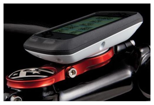 K-BORDO Supporto Stem regolabile per Garmin Edge Red