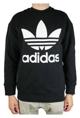 Adidas Originals Trefoil Over Crew CW1236, Homme, Noir, Sweat-shirt