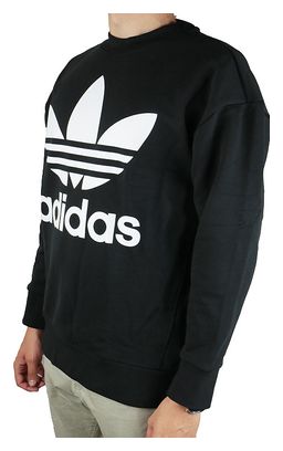 Adidas Originals Trefoil Over Crew CW1236, Homme, Noir, Sweat-shirt