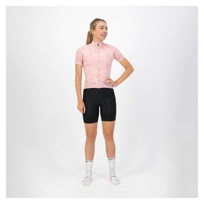 Maillot Manches Courtes Velo Rogelli Faces - Femme