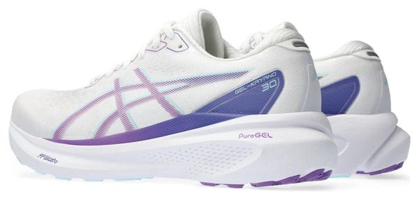 Asics Gel Kayano 30 Laufschuhe Weiß Violett Damen