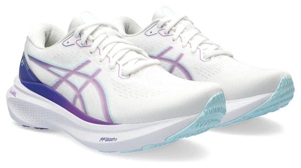 Asics Gel Kayano 30 Laufschuhe Weiß Violett Damen