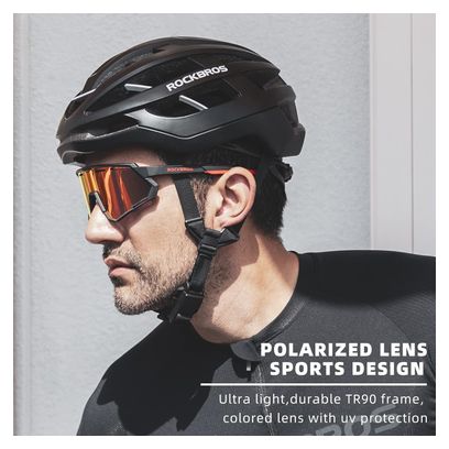 Lunettes Rockbros avec Verres Interchangeables rouge et noire
