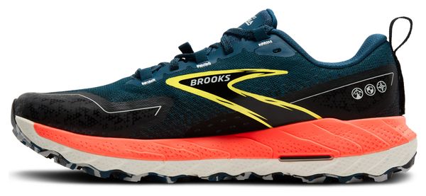 Chaussures Trail Brooks Cascadia 18 Bleu/Rouge Homme