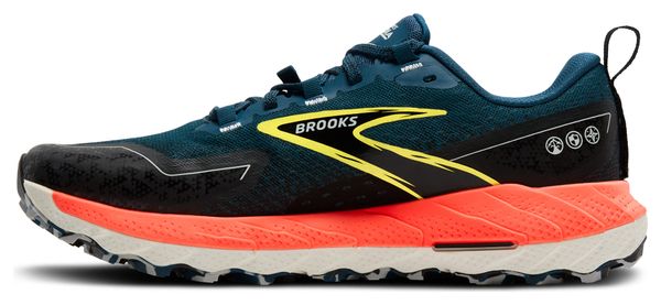 Zapatillas de trail Brooks Cascadia 18 para hombre Azul/Rojo