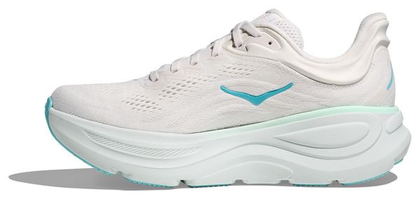 Hoka Bondi 9 Women's Running Shoes White/Blue