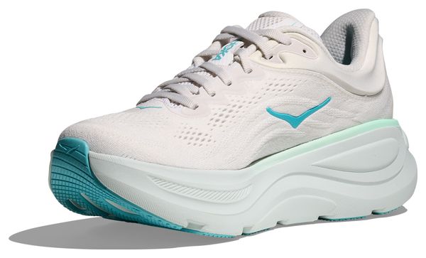 Hoka Bondi 9 Women's Running Shoes White/Blue