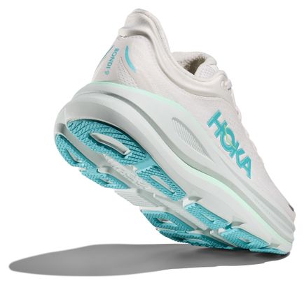 Hoka Bondi 9 Women's Running Shoes White/Blue
