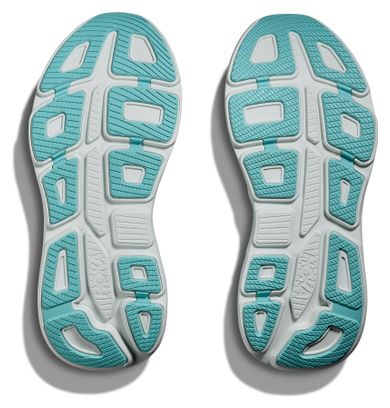 Hoka Bondi 9 Women's Running Shoes White/Blue