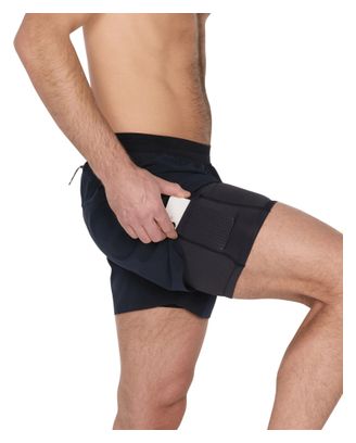 Pantaloncini 2 in 1 Saxx Race Pace Nero da uomo