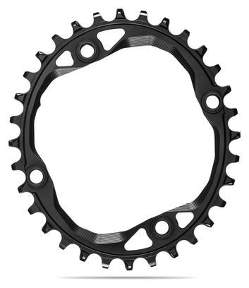 Plateau Narrow Wide AbsoluteBlack Mono 104 BCD Oval Premium Chainring Noir