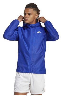 Veste imperméable adidas running Adizero Bleu