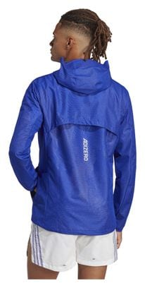 chaqueta adidas running Adizero impermeable Azul