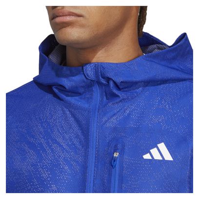 chaqueta adidas running Adizero impermeable Azul