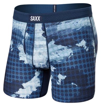 Boxer Saxx Droptemp Cooling Mesh Brief Fly Camouflage Blau