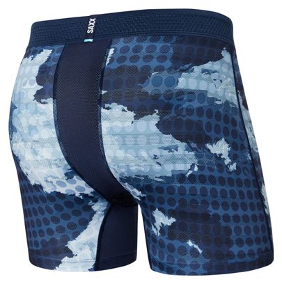 Boxer Saxx Droptemp Cooling Mesh Brief Fly Camouflage Blue