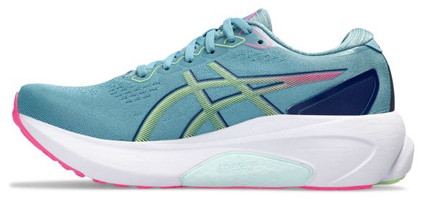 Asics Gel Kayano 30 Running Shoes Blue Green Pink Women's