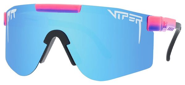 Pair of Pit Viper The Leisurecraft Double Wide Pink/Blue Goggles