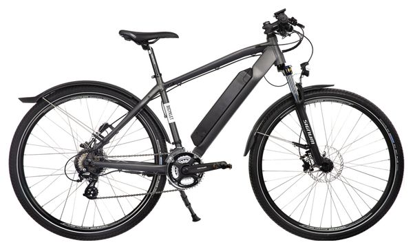 Bicyklet Joseph Elektro-Hybrid-Fahrrad Shimano Altus 7S 417 Wh 700 mm Schwarz Dunkelgrau