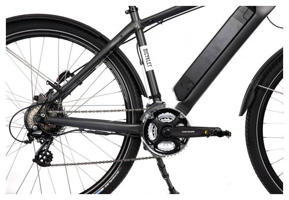 Bicyklet Joseph Elektro-Hybrid-Fahrrad Shimano Altus 7S 417 Wh 700 mm Schwarz Dunkelgrau
