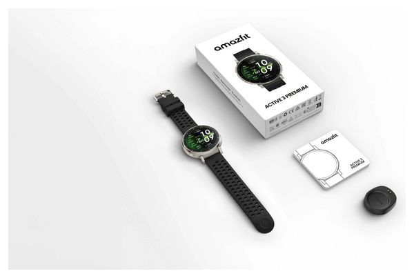 Reloj GPS Amazfit Active 3 Premium Apex Negro/Plata