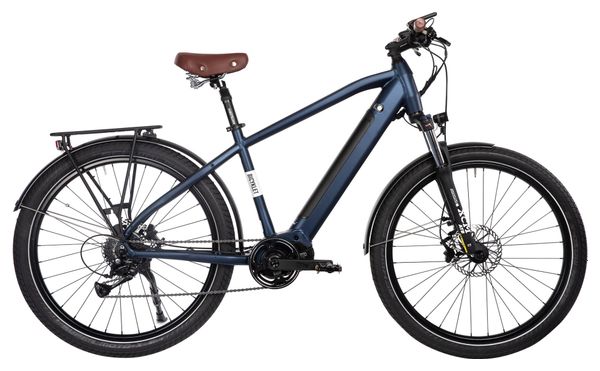 Gereviseerd product - Bicyklet Raymond Shimano Acera 9V 504 Wh 27.5'' Blauw Mat Nacht Elektrische Stadsfiets