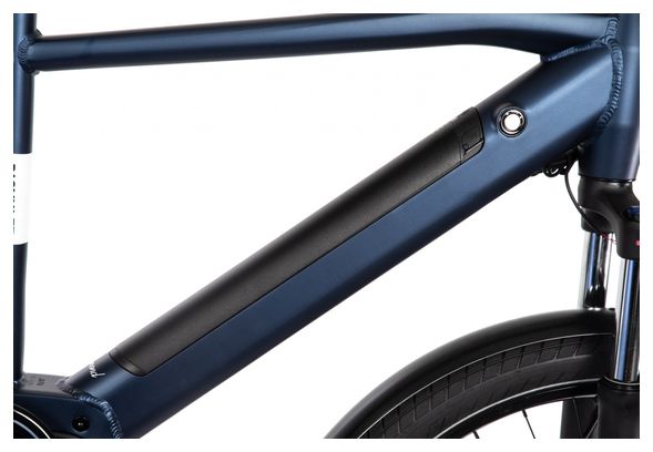 Gereviseerd product - Bicyklet Raymond Shimano Acera 9V 504 Wh 27.5'' Blauw Mat Nacht Elektrische Stadsfiets