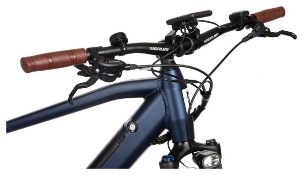 Gereviseerd product - Bicyklet Raymond Shimano Acera 9V 504 Wh 27.5'' Blauw Mat Nacht Elektrische Stadsfiets