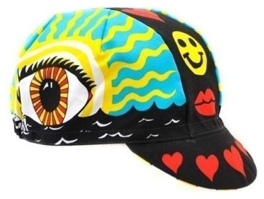 Casquette Cinelli EYE OF THE STORM noir/jaune