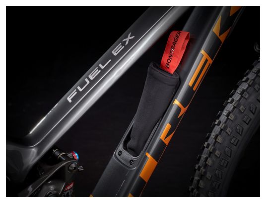Trek Fuel EX 9.7 29 '' Vollgefedertes Mountainbike Sram GX / NX Eagle 12V Lithiumgrau / Werksorange 2021