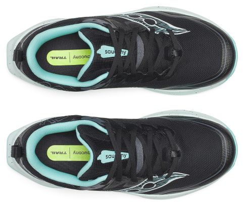 Chaussures Trail Saucony Peregrine 16 GTX Noir/Bleu Femme