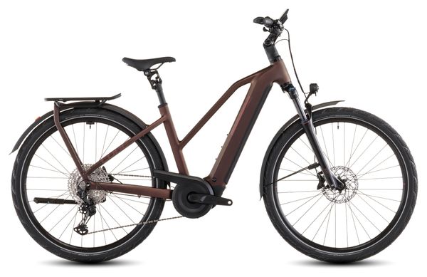 Cube Kathmandu Hybrid Pro 800 Trapeze Bicicletta elettrica da trekking Shimano Deore/Deore XT 12S 800 Wh 700 mm Sun Glow Rosso Arancione 2026