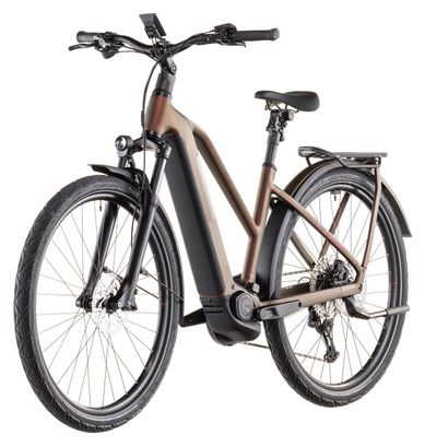 Cube Kathmandu Hybrid Pro 800 Trapeze Bicicletta elettrica da trekking Shimano Deore/Deore XT 12S 800 Wh 700 mm Sun Glow Rosso Arancione 2026
