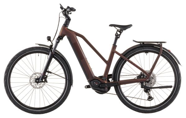 Cube Kathmandu Hybrid Pro 800 Trapeze Bicicletta elettrica da trekking Shimano Deore/Deore XT 12S 800 Wh 700 mm Sun Glow Rosso Arancione 2026