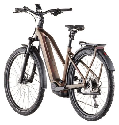 Cube Kathmandu Hybrid Pro 800 Trapeze Bicicletta elettrica da trekking Shimano Deore/Deore XT 12S 800 Wh 700 mm Sun Glow Rosso Arancione 2026