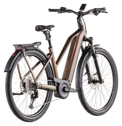 Cube Kathmandu Hybrid Pro 800 Trapeze Bicicletta elettrica da trekking Shimano Deore/Deore XT 12S 800 Wh 700 mm Sun Glow Rosso Arancione 2026