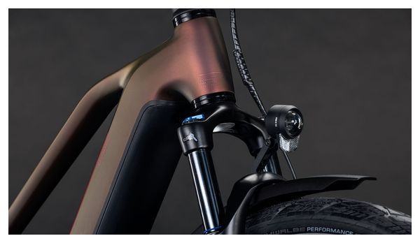 Cube Kathmandu Hybrid Pro 800 Trapeze Bicicletta elettrica da trekking Shimano Deore/Deore XT 12S 800 Wh 700 mm Sun Glow Rosso Arancione 2026