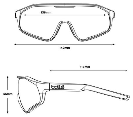 Bollé Shifter Sonnenbrille Creator Teal Metallic / Volt+ Ruby Polarized