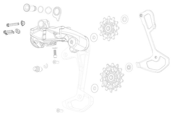 Coperchio/Skid Sram X0 T-Type Eagle AXS Derailleur Part