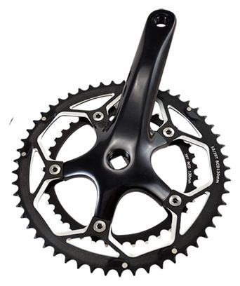 PEDALIER ROUTE DOUBLE 53-39D L170 LASCO 8/9/10V NOIR (AXE CARRE 113M)