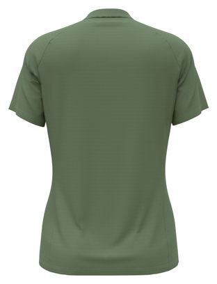 Odlo Essential 1/2 Zip Women's Short Sleeve Jersey Khaki