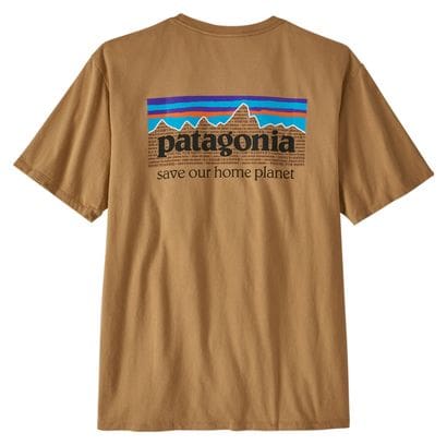 T-Shirt Patagonia P-6 Mission Organic Marron