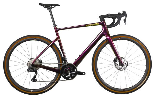 Wiederaufbereitetes Produkt - Gravel Bike Cervélo Áspero Shimano GRX 815 Di2 11V 700 mm Violett Sunset 2022