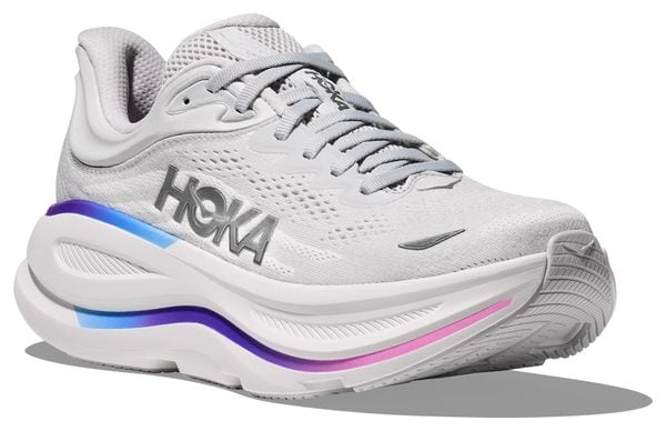 Hoka Bondi 9 Running Schuh Grau/Violett Damen