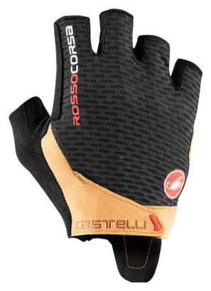 Castelli Rosso Corsa Pro V Handschoenen Zwart / Oranje